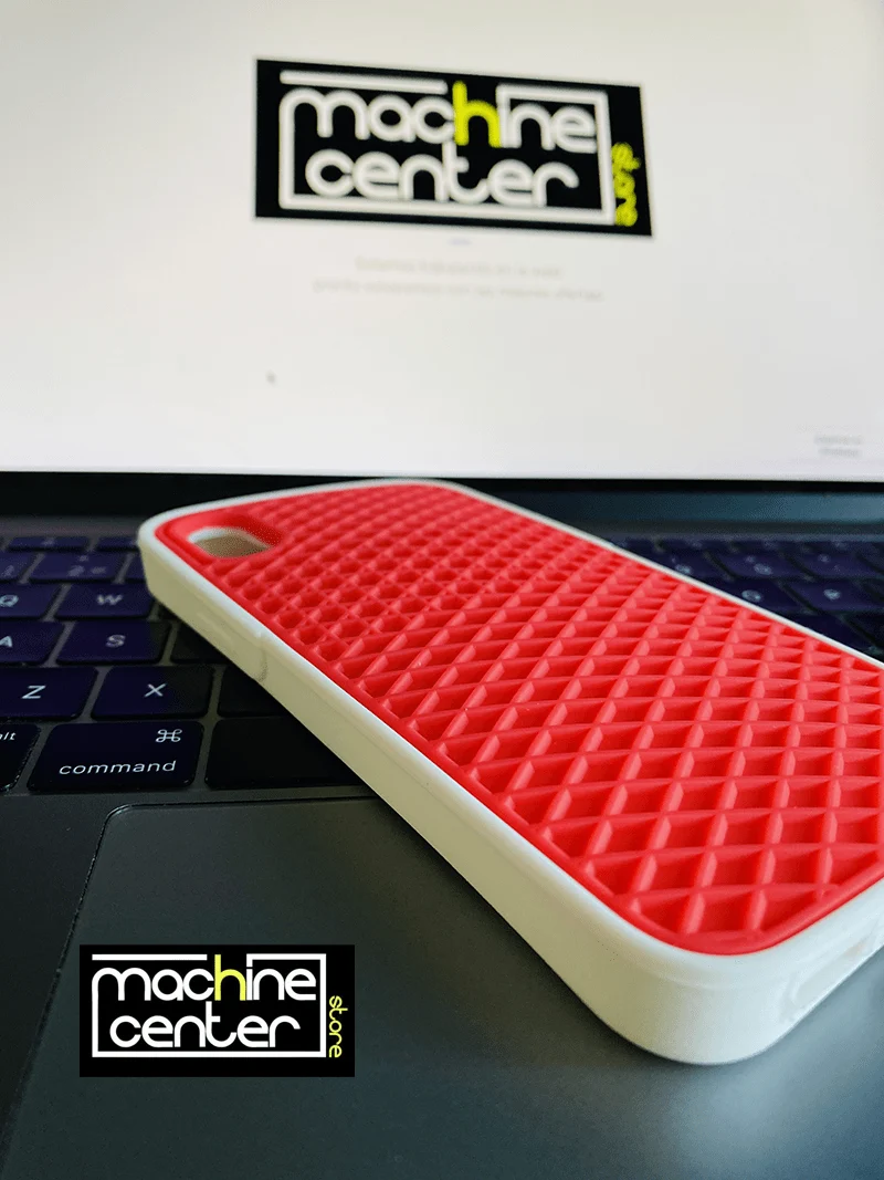 Carcasa Vans off the wall roja con blanco – vista 2