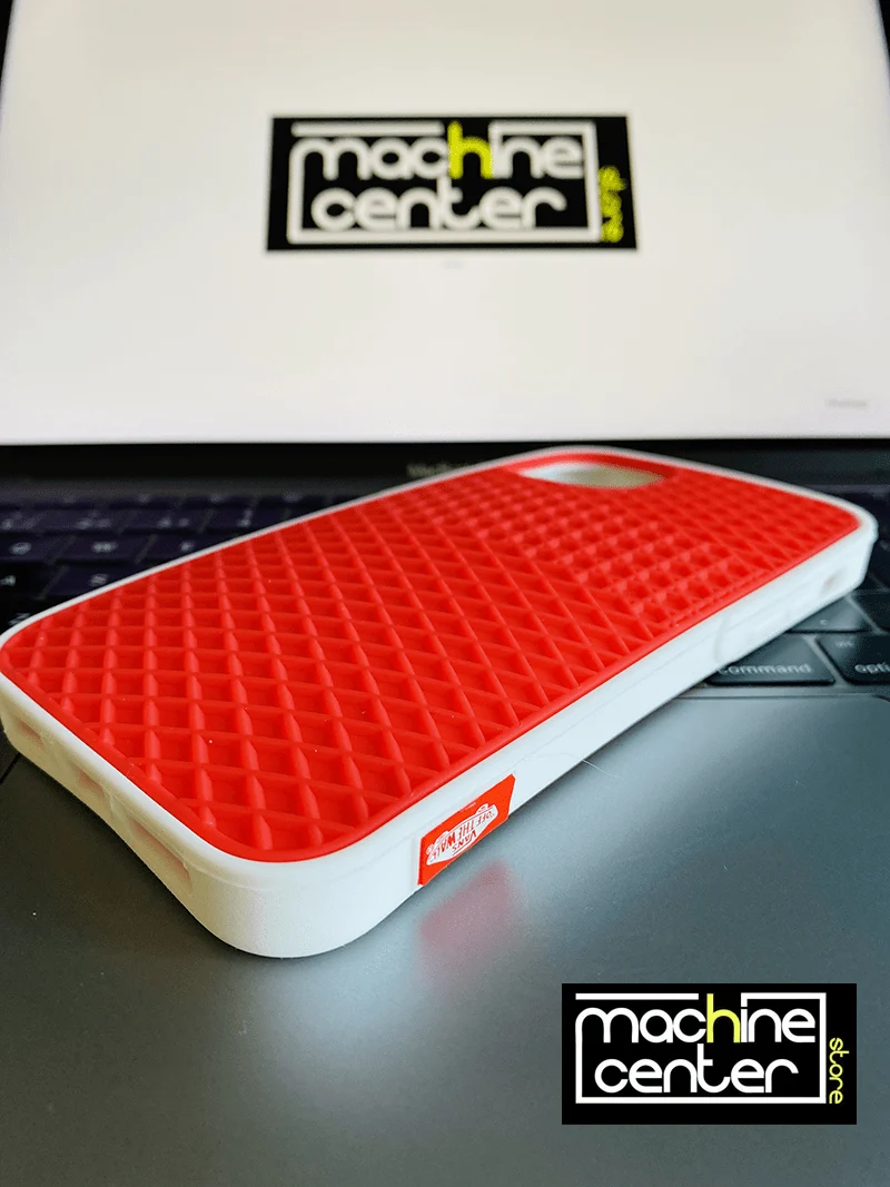 Carcasa Vans off the wall roja con blanco