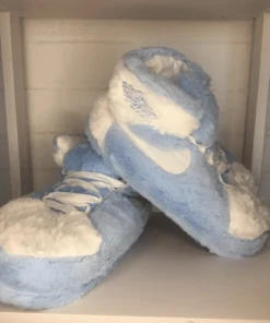 Pantuflas Nike Jordan retro 1 white blue