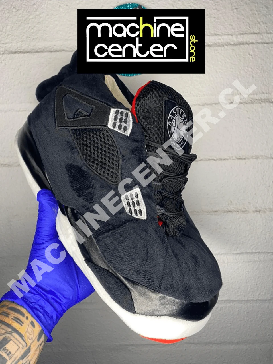 Pantuflas Nike Jordan retro 4 black edition