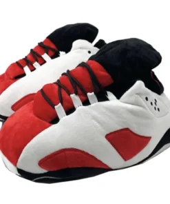 Pantuflas Retro 6 white-red