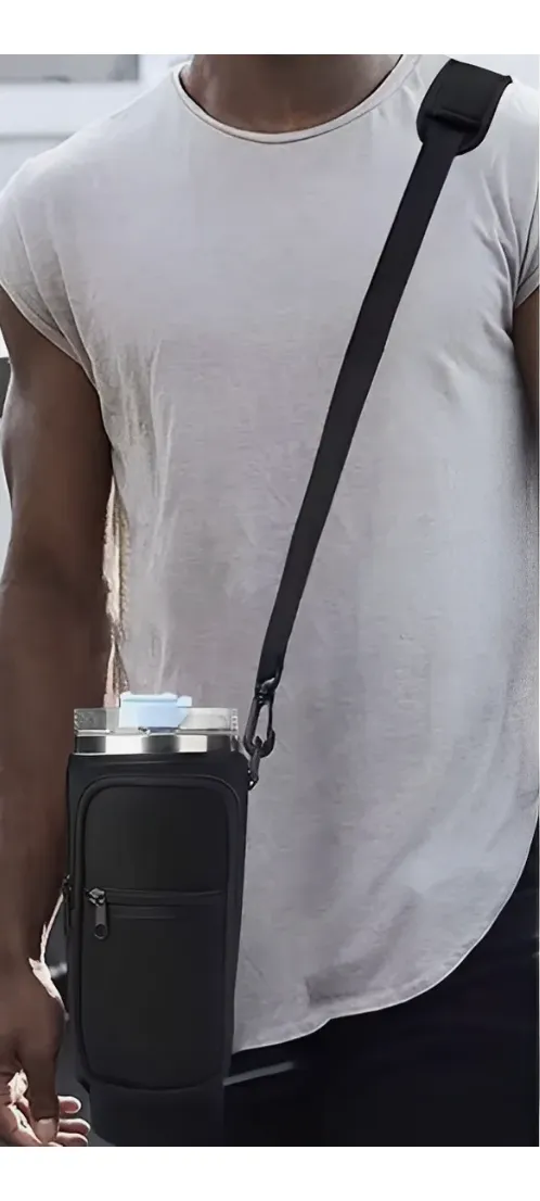 Funda bolso para vaso termo Stanley, porta botella con compartimentos - Imagen 4