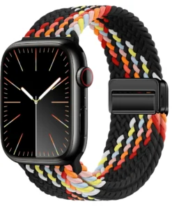 Correa Apple watch trenzada Black Rainbow 2