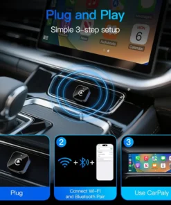 Adaptador inalámbrico CarPlay para iPhone y Android - Imagen 6
