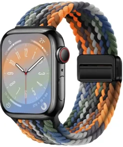 Correa Apple watch trenzada Black Rainbow