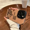 Carcasa Never Stop Exploring café para iPhone 16 Pro Max